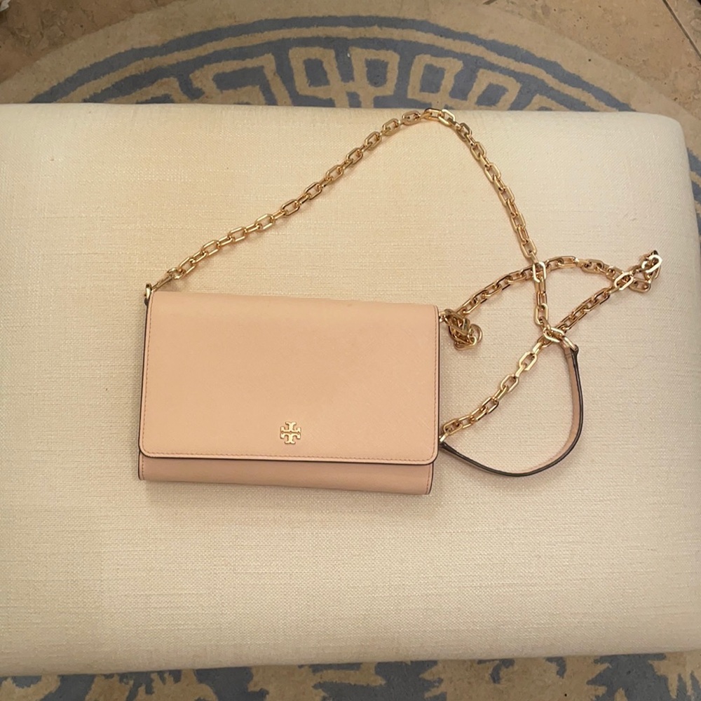 Tory Burch crossbody blush pink bag